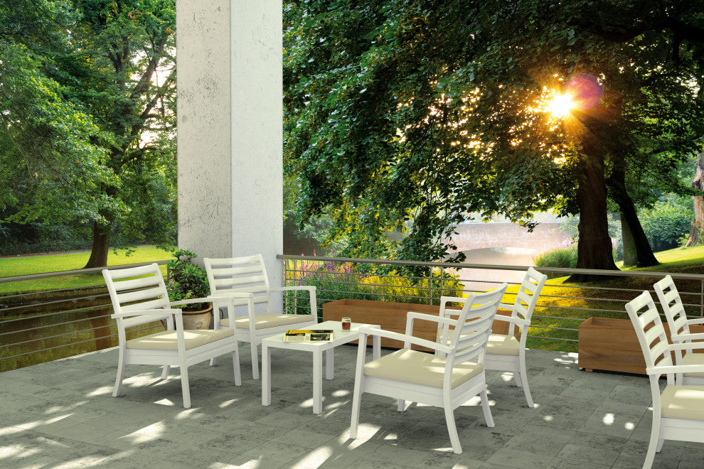 Compamia Artemis Club Armchair, Set of 2, White