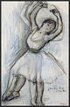 "Study of a Dancer" Framed Canvas Giclee by Edgar Degas, 24x37"