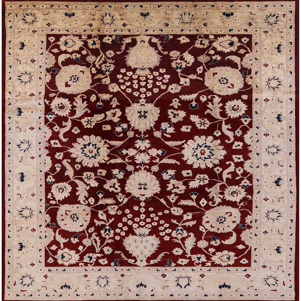 Ahgly Company Indoor Square Mid-Century Modern Area Rugs, 7' Square