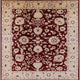 Ahgly Company Indoor Square Mid-Century Modern Area Rugs, 7' Square