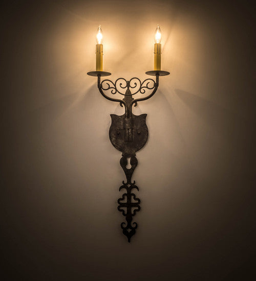 11 Wide Merano 2 Light Wall Sconce