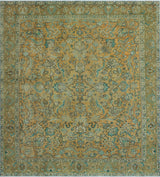 Fine Vintage Distressed Belia Rust/Brown Rug, 9'9 x 11'2