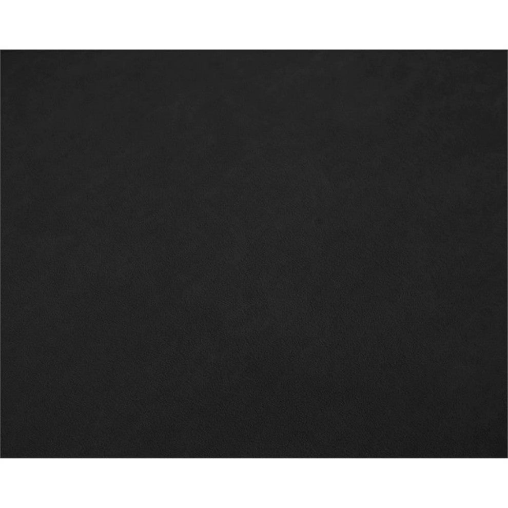 Maklaine Contemporary Velvet Modular Armless Chair in Soft Black