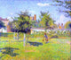 Camille Pissarro Woman in an Orchard Spring Sunshine Wrapped Canvas, 20"x25"