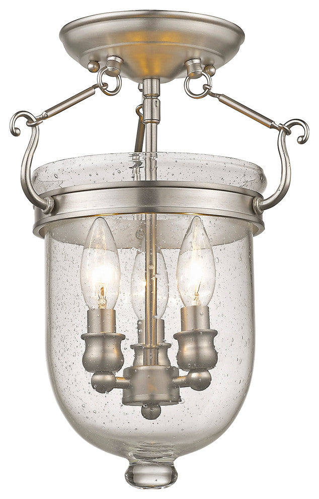 Jefferson Ceiling Mount, Brushed Nickel