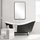 38" Industrial Black Metal Mirror