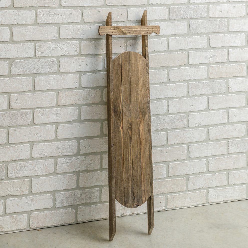Mistletoe Two-Piece Decorative Small Sled Bundle