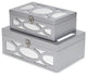 Mirrored Bubbly Champagne Boxes, Set of 2, Champagne, Silver