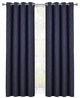 Hilton Blackout Thermal Insulated Curtains, Set of 2, Navy, 108"x84"