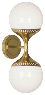 Rio End-on-End Sconce, Brass