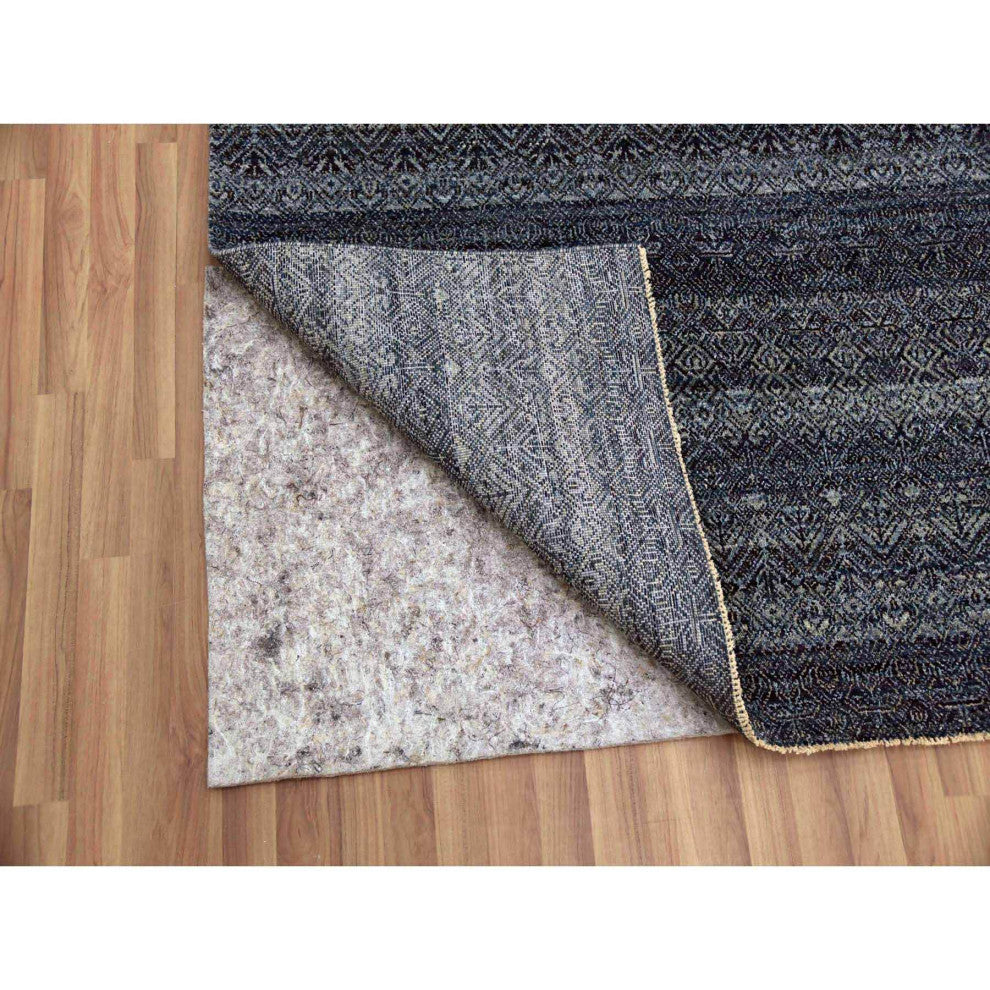 Space Cadet 100% Plush Wool Hand Knotted Kohinoor Herat Design Rug, 8'0"x10'2"