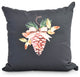 Natural Ornament 16" Black Holiday Print Decorative Throw Pillow