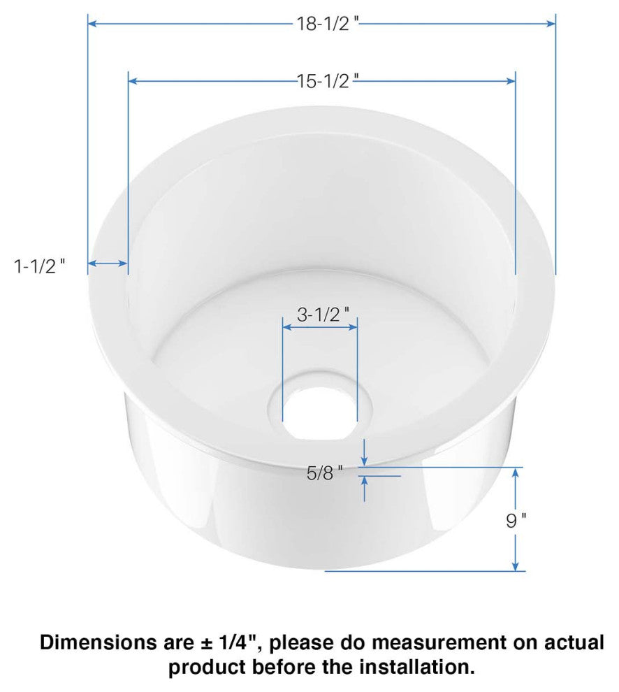 White Fireclay Farmhouse Undermount Kitchen Sink, Bottom Grid and Strain, 19"