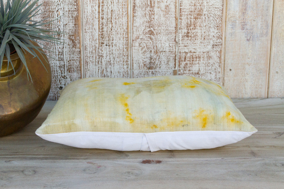 Naba Tie Dyed Organic Silk Lumbar Pillow