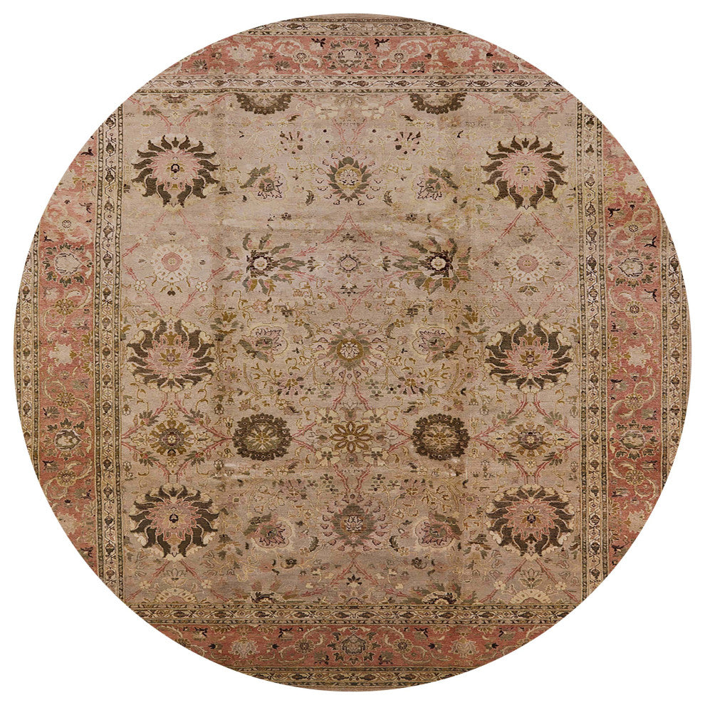 Ahgly Company Indoor Round Mid-Century Modern Area Rugs, 4' Round