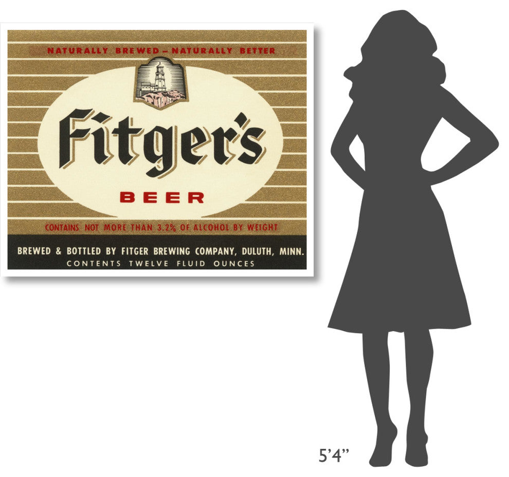 "Fitger's Beer" Digital Paper Print by Vintage Booze Labels, 46"x37"