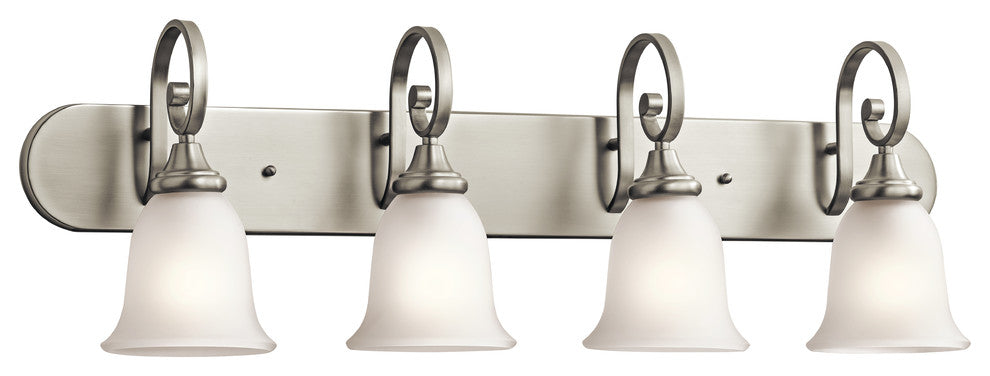 Kichler 45056NI Four Light Bath, Brushed Nickel Finish