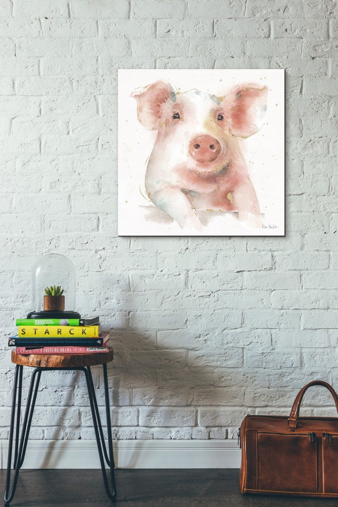 Epic Graffiti "Farm Friends III" by Lisa Audit, Giclee Canvas Wall Art, 26"x26"