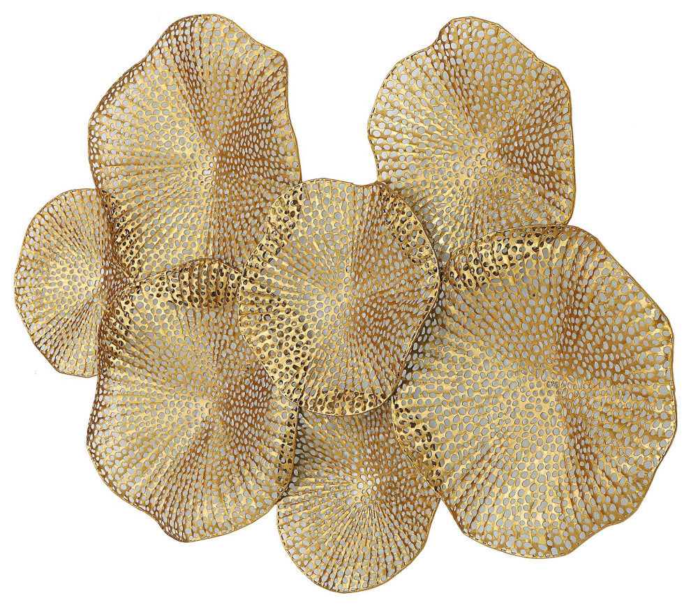 Uttermost 04335 Ripley 47" x 31" Frameless Decorative Panel - Gold