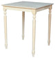 Solid Wood Top Table - Turned Legs