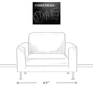 Basketball Plays 20x16 Canvas Wall Art