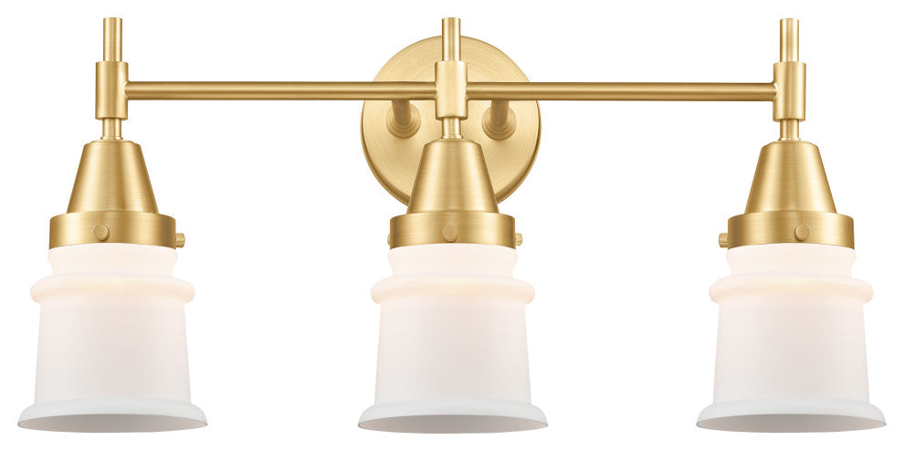 Innovations 447-3W-SG-G181S-LED 3-Light Bath Vanity Light, Satin Gold