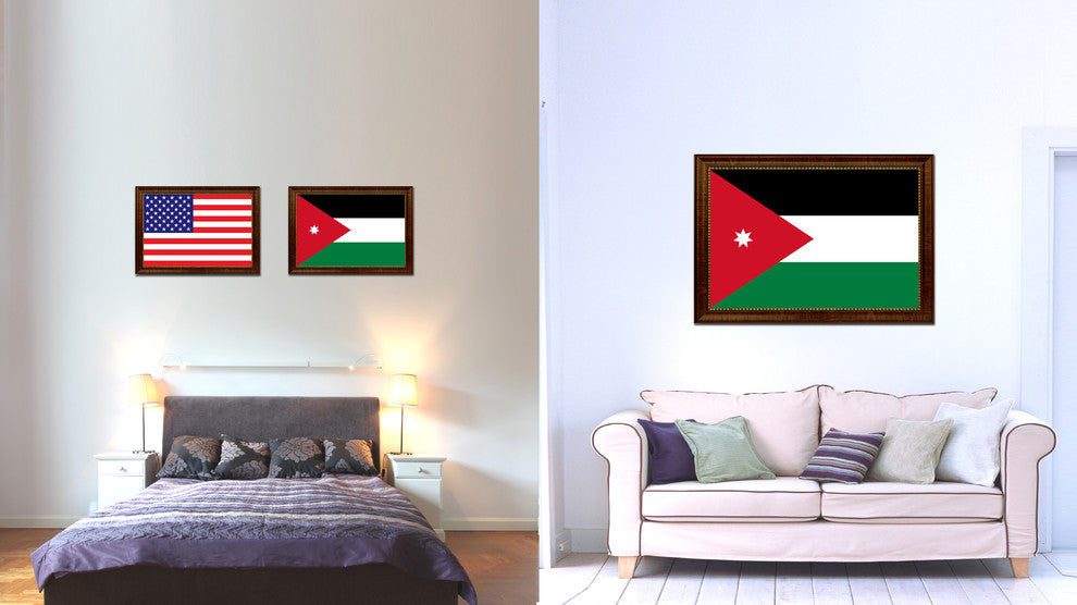 Jordan Country Flag Canvas Print, 27"x39"