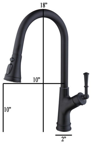 Workstation 42" Undermount Single Bowl Black Kitchen Sink With Faucet