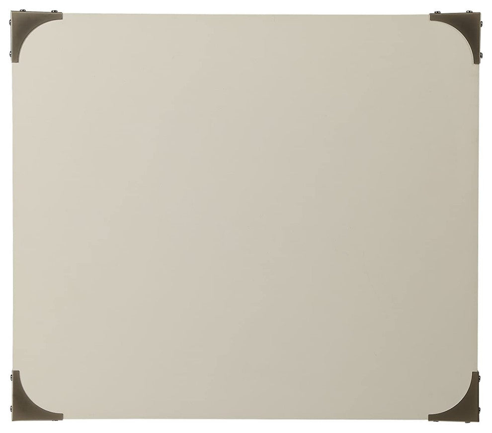 Side Table with a Drawer, White