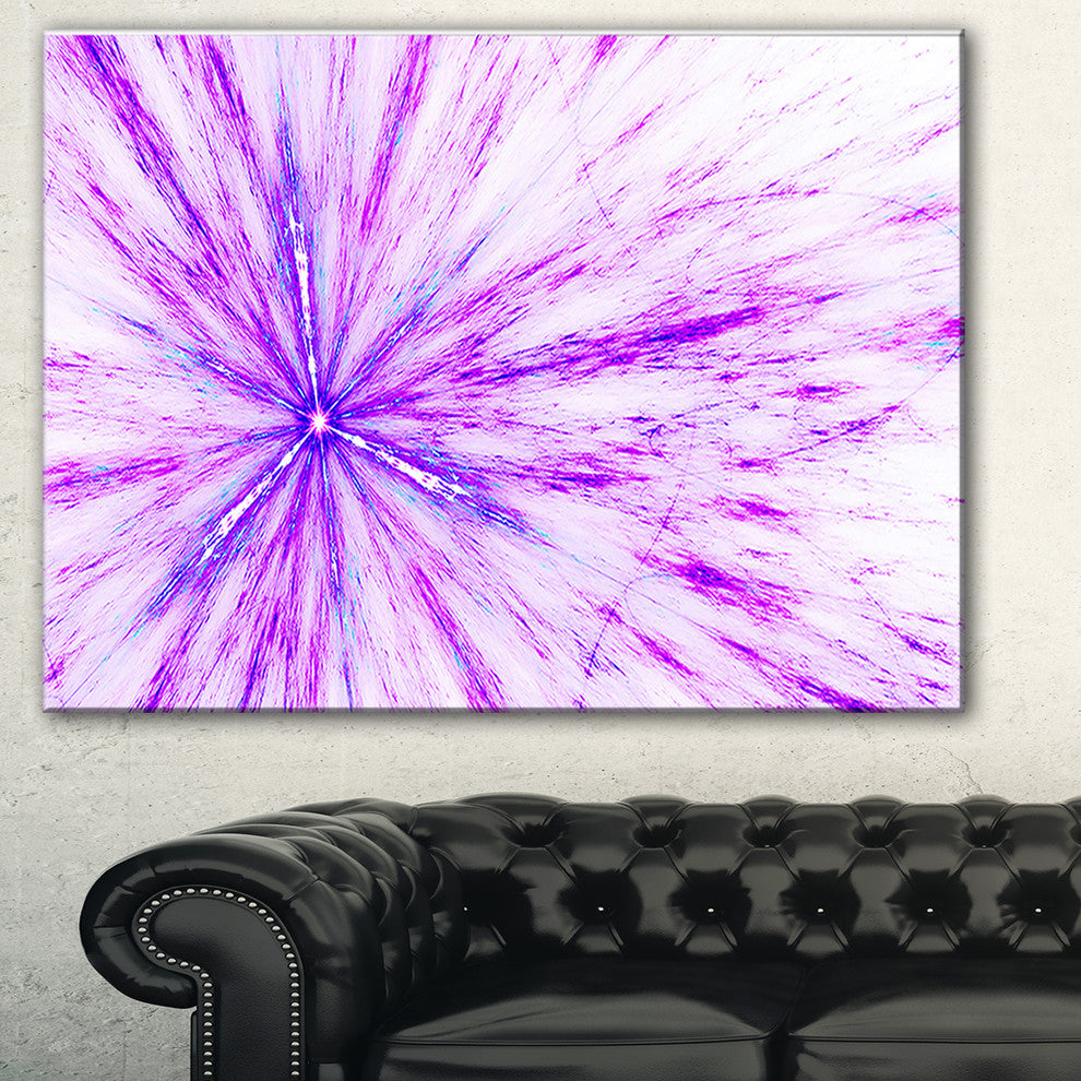 "Purple Flash of Supernova" Abstract Digital Art Canvas Print