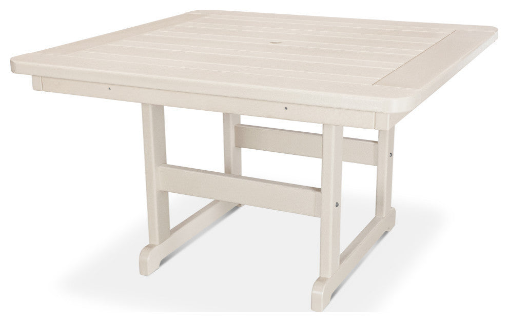 Polywood Park 48" Square Table, Sand