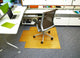 Ronson Bamboo Deluxe Roll-Up Chair Mat, Natural, With Lip, 44"x52"