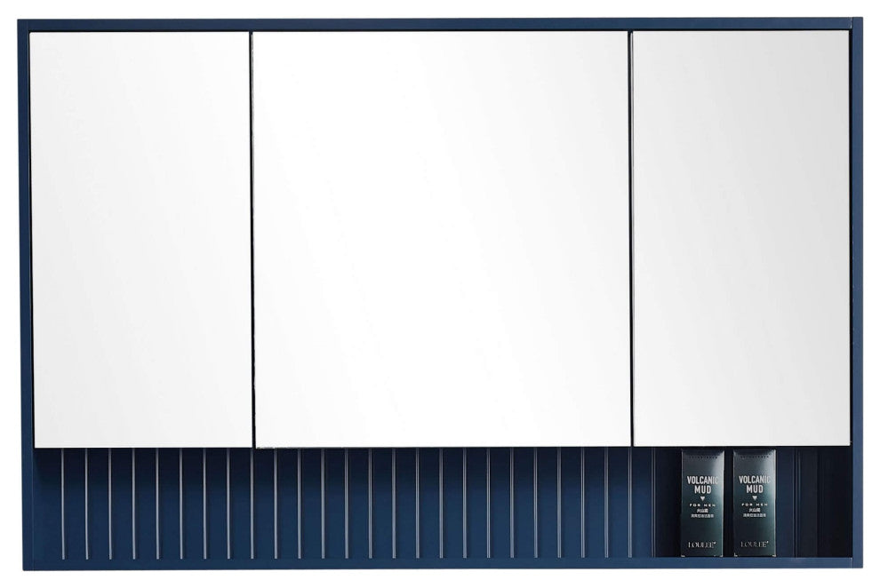 Venezian 18" Medicine Cabinet, Navy Blue, 45"