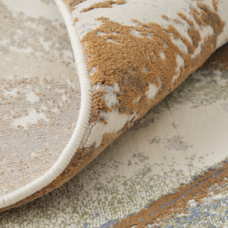 Takara Modern Abstract, Gray/Brown, 7'9"x10' Area Rug