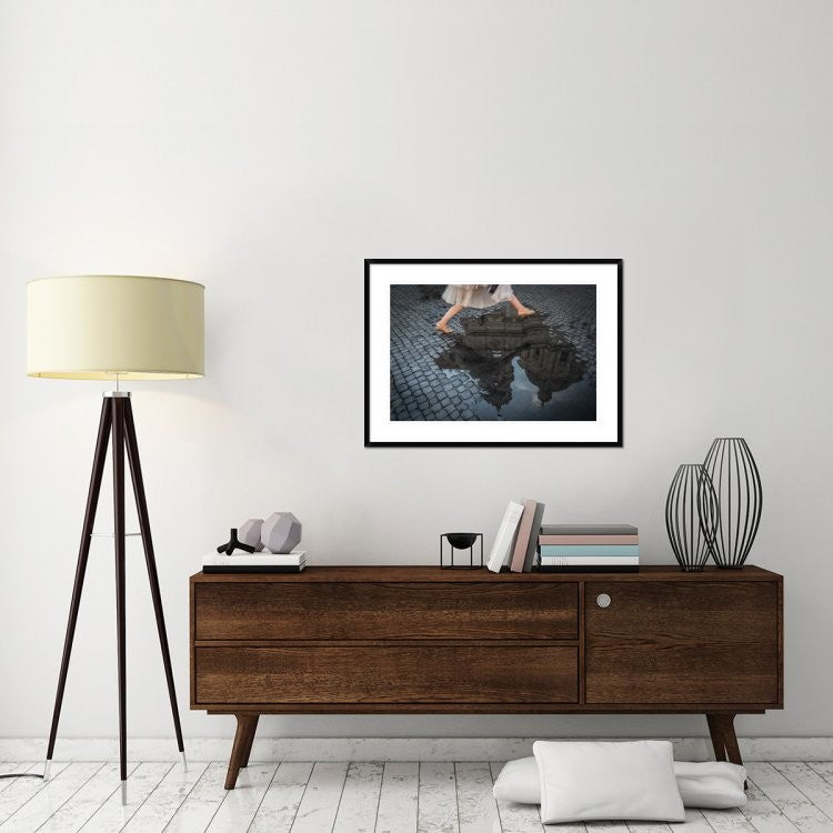 "Jump" Framed Digital Print by Antonio Convista, 38"x28"