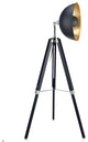 Industrial Metal Tripod Floor Lamp Drum Shade