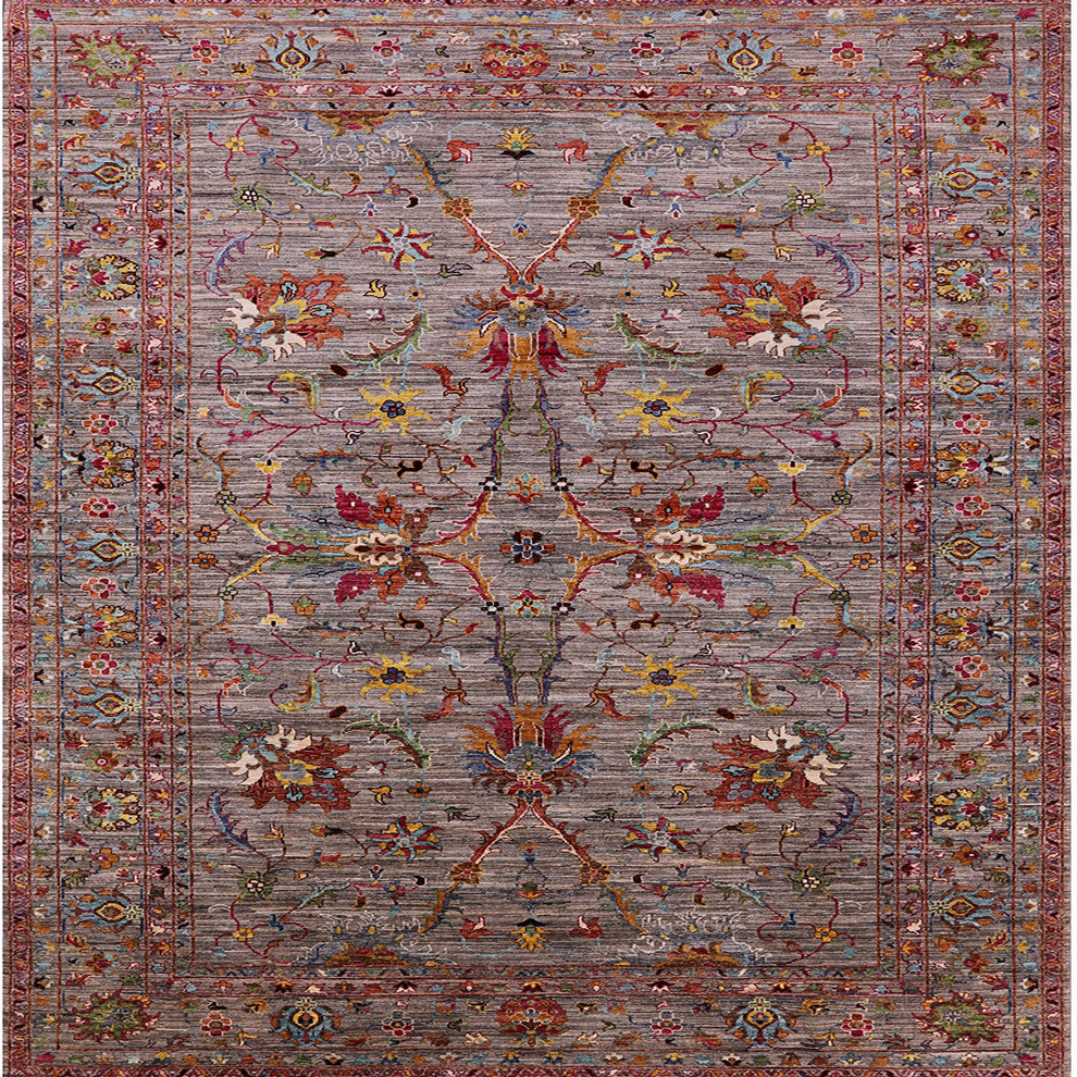 Ahgly Company Indoor Square Mid-Century Modern Area Rugs, 3' Square