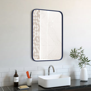 Ajax 24x36 Blue Rectangular Metal Frame With Round Corner