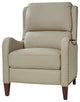 Genuine Leather  Push back Recliner With Wingback, Beige