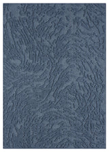 Nimes Topo Relief Area Rug, Dark Blue, 7'10"x9'10"