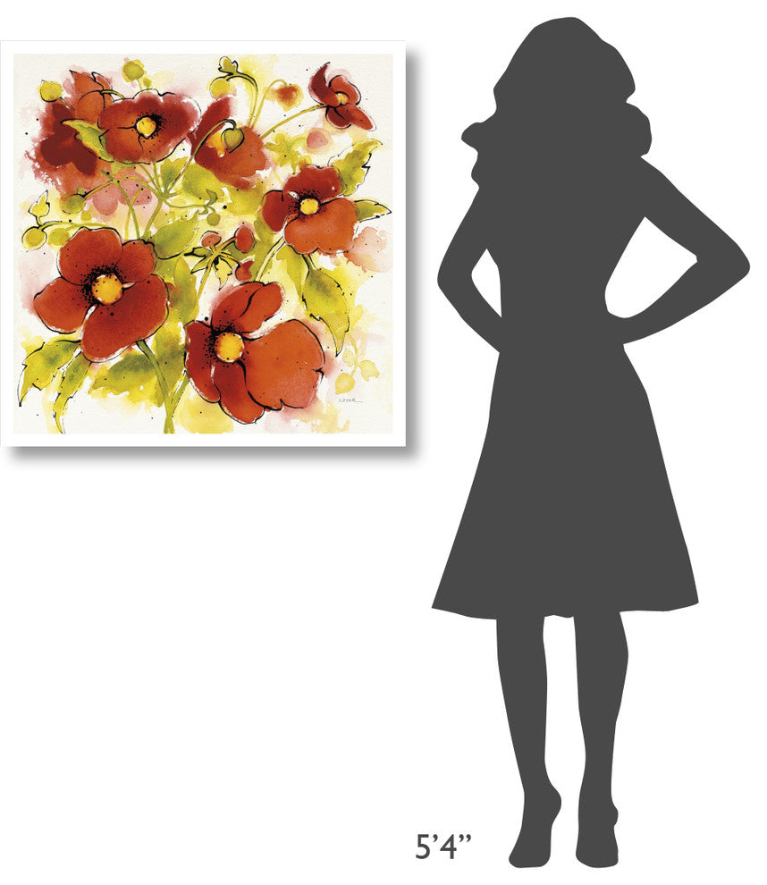 "Wild Meadow I" Digital Paper Print by Shirley Novak, 32"x32"