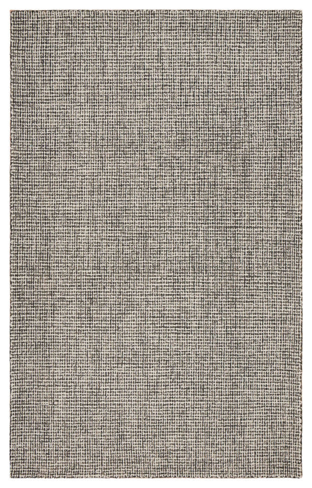 9" x 12" Gray Interwoven Maze Area Rug