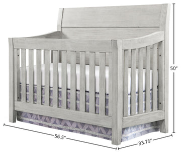 Timber Ridge 57"W Wood Convertible Crib, Weather Washed Sierra