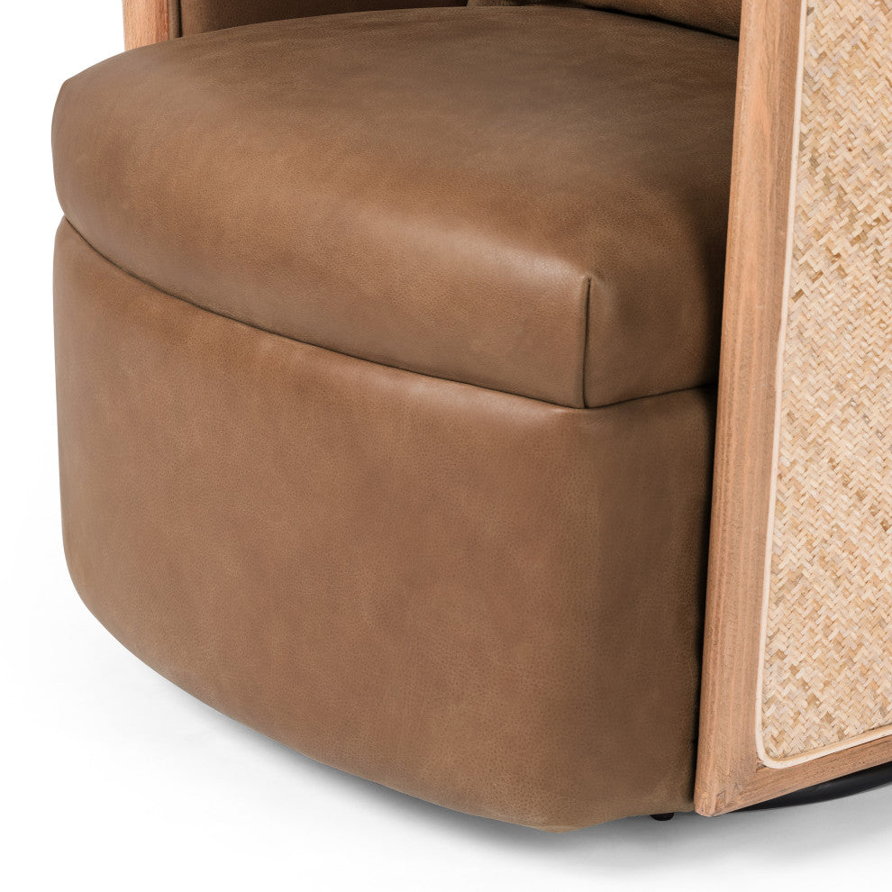 Newbury Swivel Chair, Palermo Cognac