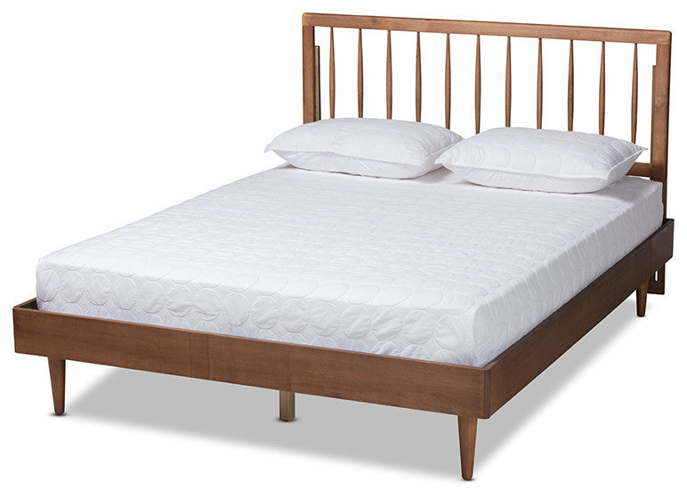 Reidy Modern Farmhouse Mission Wooden Platform Bed Collection, Full