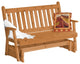 Pine Traditional English Glider, Cedar Stain, 4 Foot
