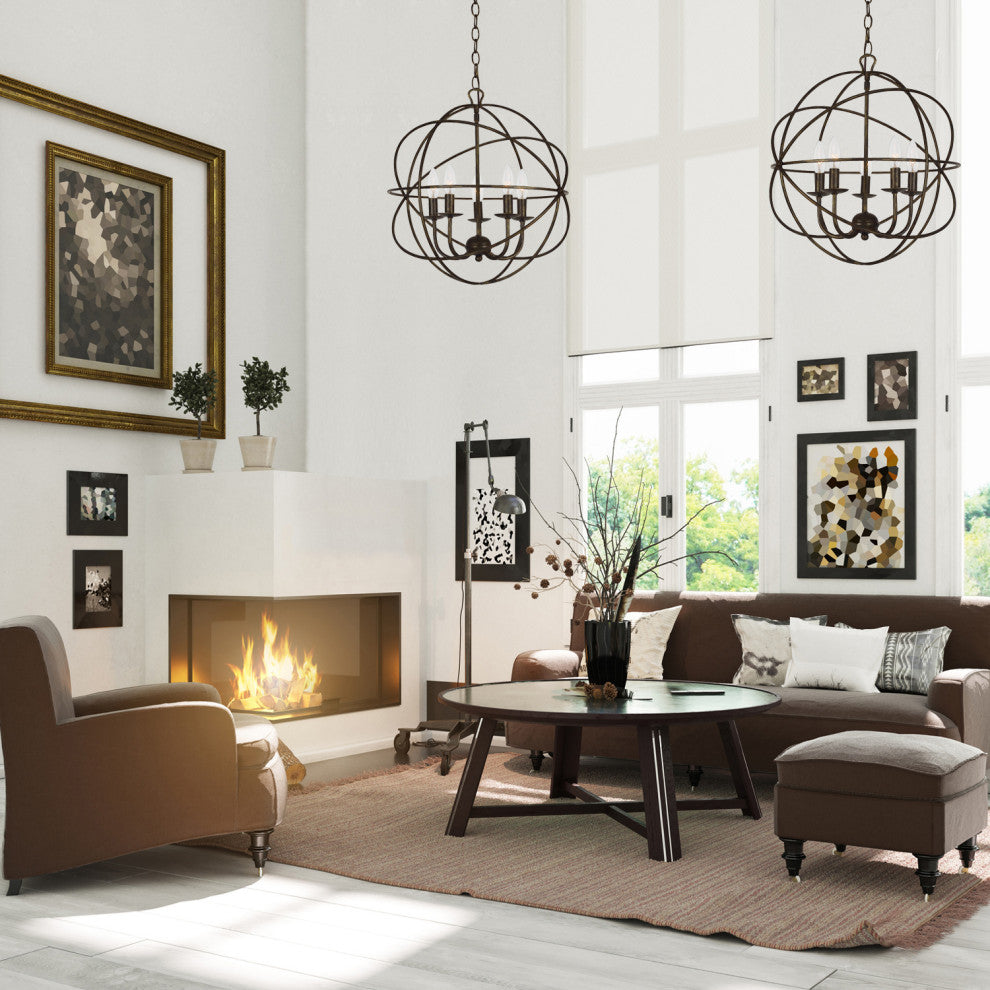 Elight 5 Light  Bronze Mini Chandelier