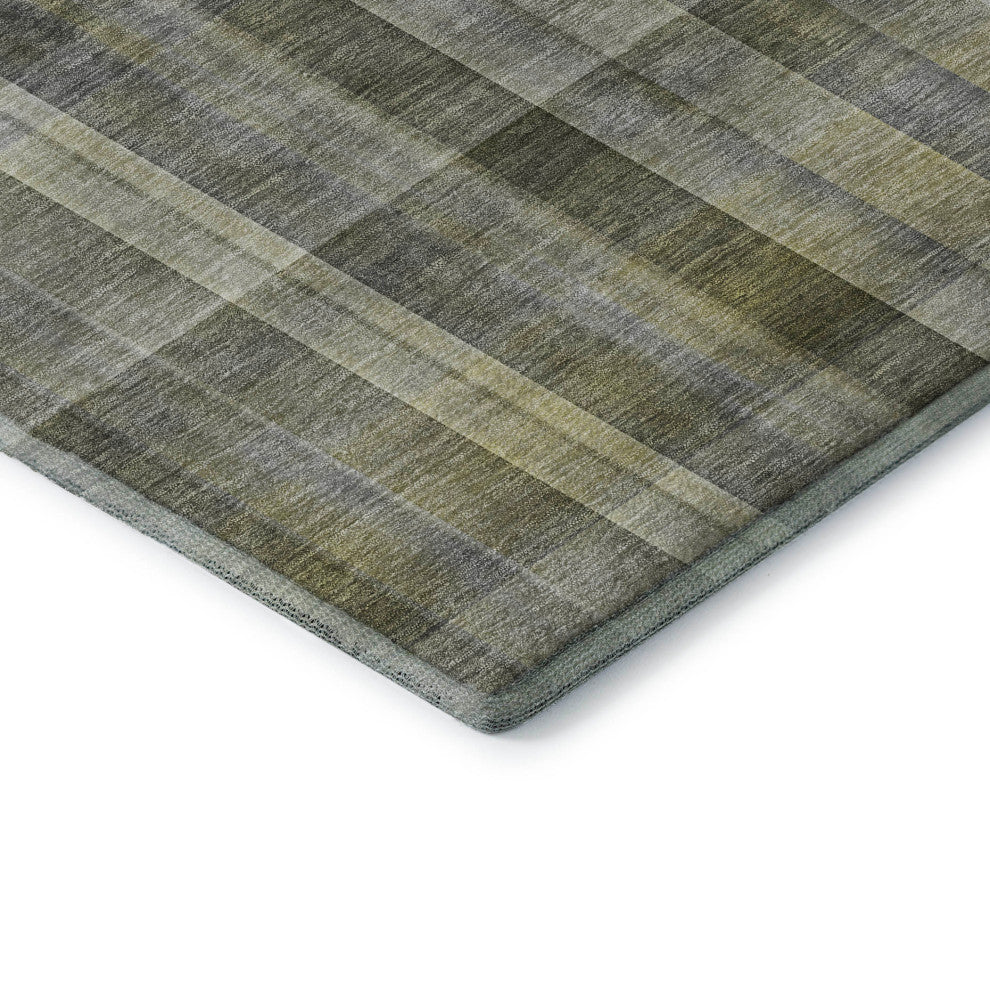 Premium Machine Washable Mayfield AMF534 Gray 9'' x 12'' Rug