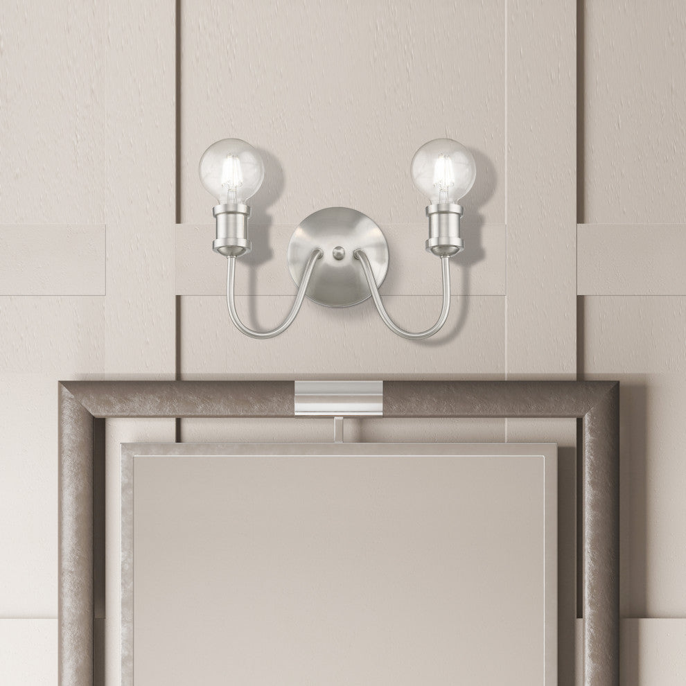 Lansdale 2 Light Brushed Nickel Vanity Sconce