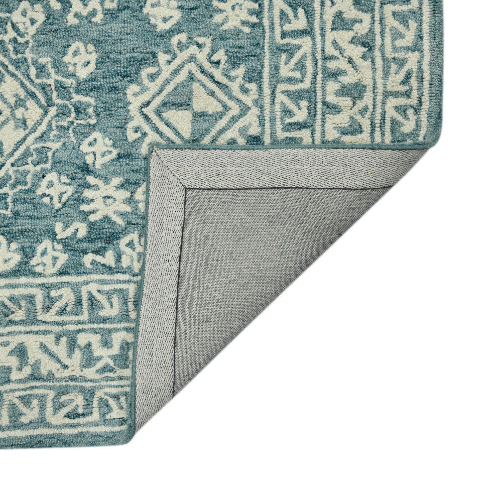 Boscage Ilford Area Rug, Blue, 8' x 11', Geometric